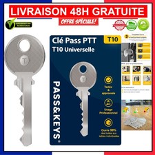 Clé Pass PTT T10 Universelle pour Boîtes aux Lettres - Compatible avec Interp...