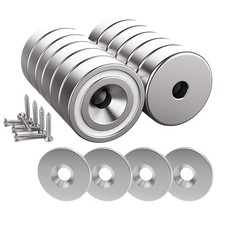 12 Pieces Neodymium Magnets 25 LB Force, Strong Magnets Size 0.79" 0.28" with...