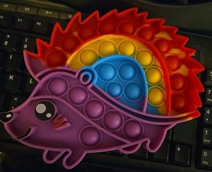 Pop it fidget toy, Rainbow Possum. Sensory