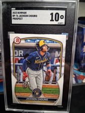 2023 Bowman - Prospects Jackson Chourio #BP-76 (RC) Gem Mint 10