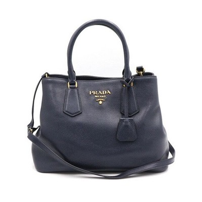Prada Tasche Leder Vitello Daino mit goldenem Logo 1BA239 152892865