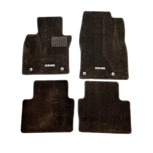 Mazda CX-30 Black Carpet Floor Mats OEM Set of 4 DGH9-68G30