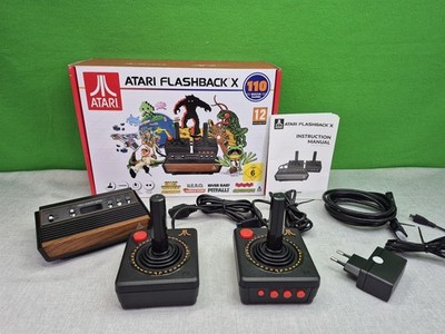 Atrai Flashback X Atari Mini Woodgrain + 2 Atari Controller + 110 Spiele + OVP