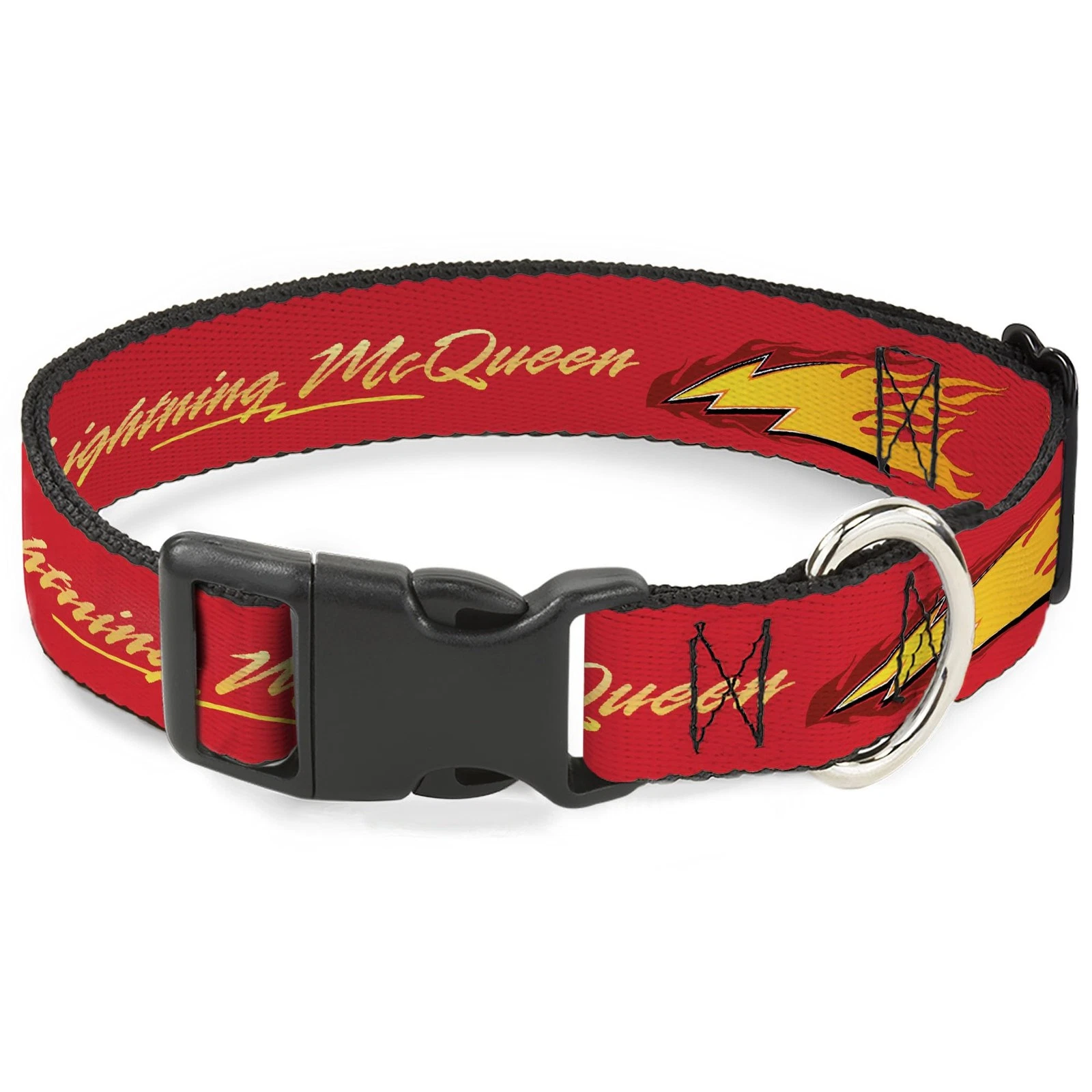 Disney Pet Collar, Dog Collar Plastic Buckle, Cars Lightning McQueen Text with B