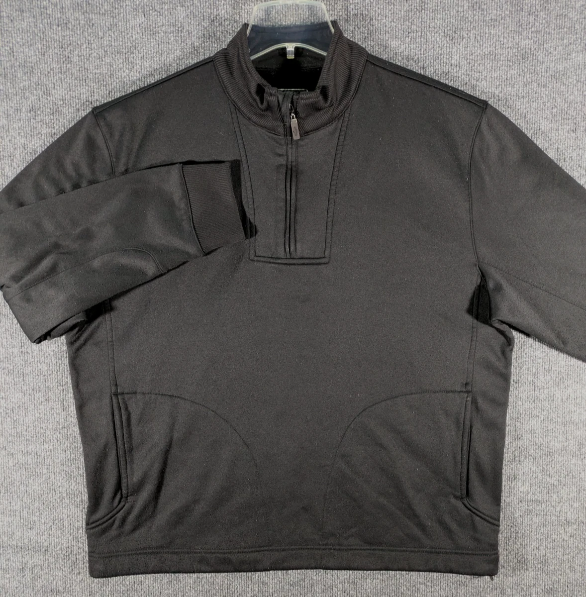 Callaway Sweater Mens Large Gray 1/4 Zip Long Sleeve Weather