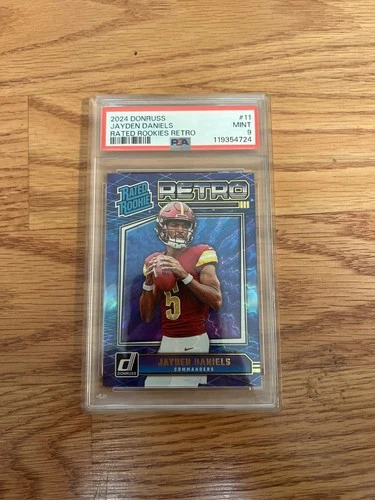 2024 jayden daniels rated rookie retros psa 9 rookie