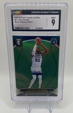2024 Panini Totally Certified Julius Randle #91 Mirror Platinum Green /5 CGC 9