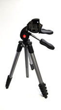 Manfrotto Compact Advanced Aluminum 65" Tripod 3-Way Head Black and Silver Used