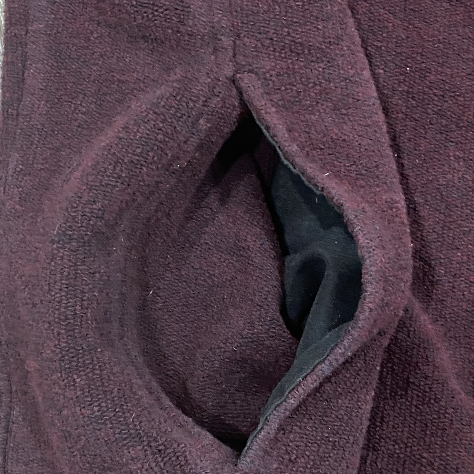 Straight Down Golf Textured Pullover Burgundy 1/4… - image 3