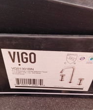 Vigo VG01301BN Cass 1.2 GPM 8" Double Handle Bathroom Faucet - Brushed Nickel