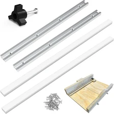 ForoGore Table Saw Sled Kit DIY Crosscut with 2 Aluminum T-Track, 2... 