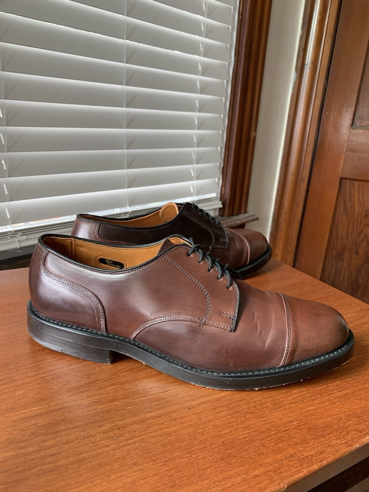 GOOD COND | ALLEN EDMONDS 9E FAIRGATE #8 SHELL CORDOVAN DRESS SHOES 9E
