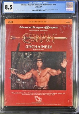 CGC 8.5 CB1 Conan Unchained D&D TSR B+ Seal SW David Cook ORIGINAL