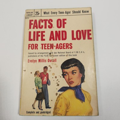 RARE Facts of life and love for teenagers 1954 Evelyn Duvall pb Sex History