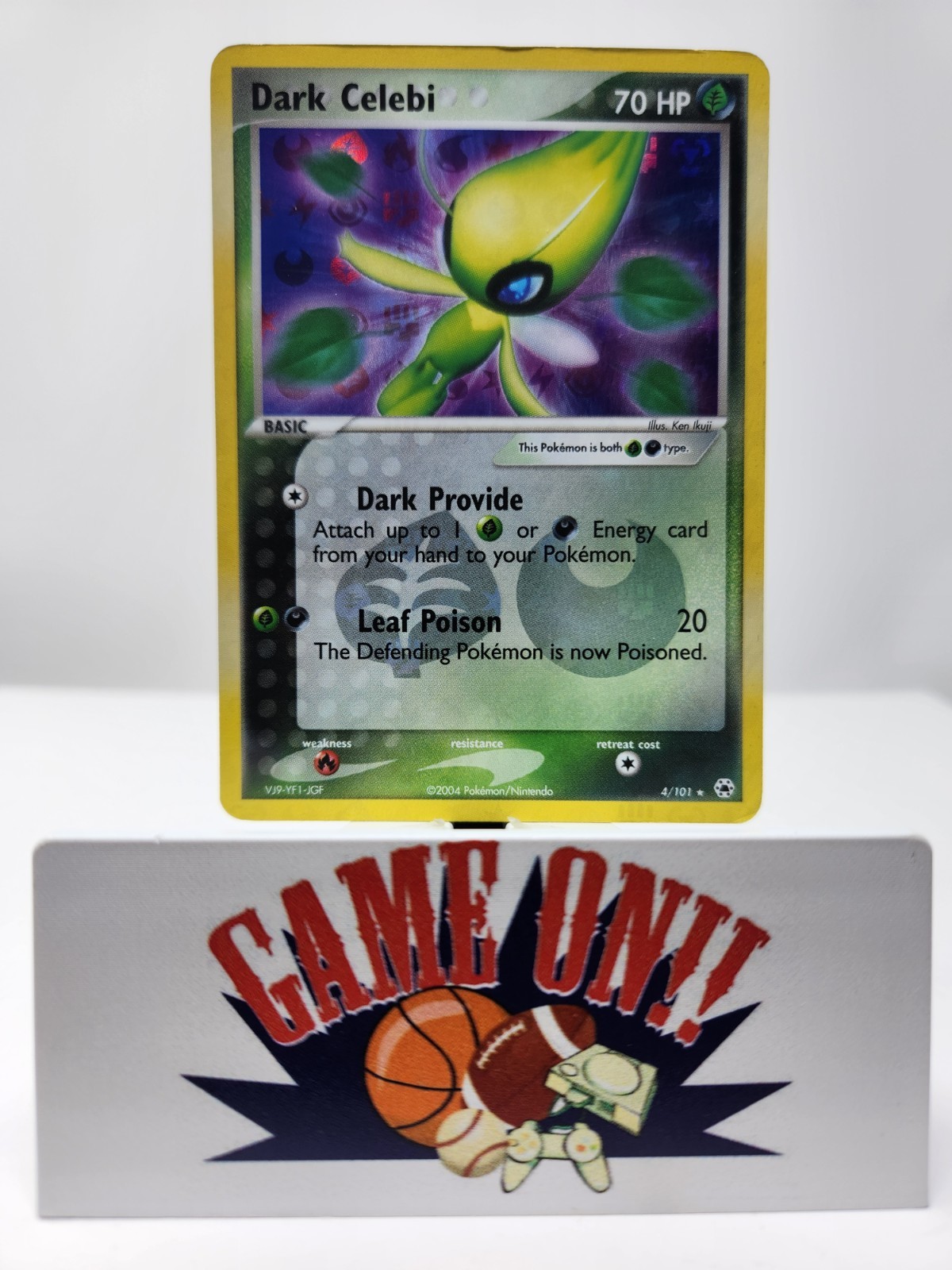 Pokemon Dark Celebi 4/101 EX Hidden Legends Reverse Holo Rare HP sc