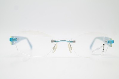 Brille switch Paschina 13 Blau Mehrfarbig Randlos Brillengestell eyeglasses Neu