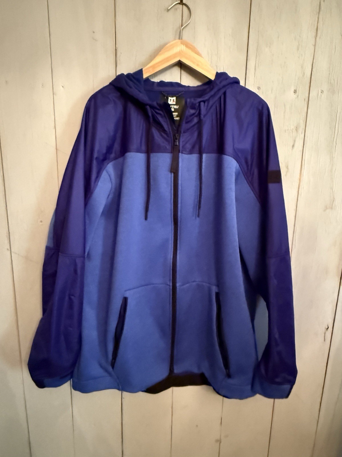 Under Armour Jacket Men Blue Unstoppable Full Zip The Swacket Sz-XXL C20 thumbnail 3
