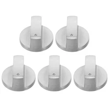 5pcs Metal Gas Range Burner Knob Universal Gas Cooker Replacement Control Knobs
