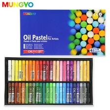 Mungyo Artists Soft Oil Pastels 48pc Set Vivid Colours Drawing Blending Art