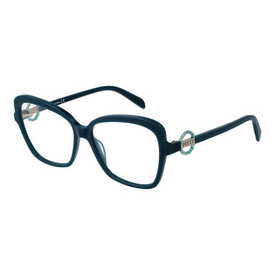 Pucci Damen Brille EP5175 087 Türkis Full Rim Plastik Schmetterling Rahmen