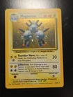 Magneton 9/102 Base Set Holo Rare Vintage WOTC LP/LP+ Pokémon Card