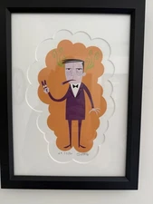 Shag “Cigaristo”  9-color Hand Pulled Serigraph From 2005. Rare AP Artist 22/30