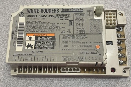50A51-495  White Rodgers Ignition D330937P01 Control Circuit Board CNT2184