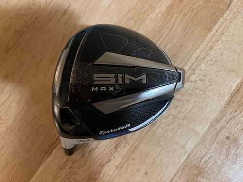 Tête De Driver TaylorMade SIM MAX 10.5° - Droitière, Avec Couvre-tête Et Réglage - Occasion Japon