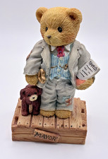Cherished Teddies Mayor Wilson T Beary  Fountain Lamppost Mailbox In Boxes