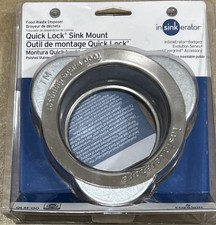 InSinkerator Sink Mount QLM-00 Chrome Quick Lock Flange Food Waste Disposer