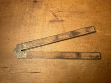 Vintage Stanley Rule & Level Co. No. 62 4-Fold Boxwood/Brass 24” Ruler