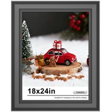 18 x 24 Poster Frame Black, 2-Inch Wide Border Poster Frames 18 x 24 with Bla...