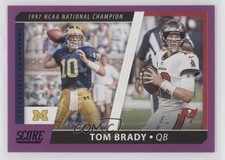 2021 Score Collegiate Champions Purple Tom Brady #CC9 0g4