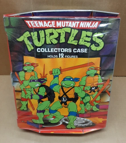 1988 Vintage Teenage Mutant Ninja Turtles Case With 2 Inserts and 10 Figures