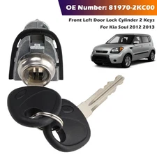 Front Left Door Lock Cylinder 2 Keys 81970-2KC00 For Kia Soul 2012 2013
