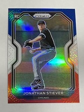 2021 Prizm Baseball Red White & Blue Prizm - Jonathan Stiever RC - White Sox