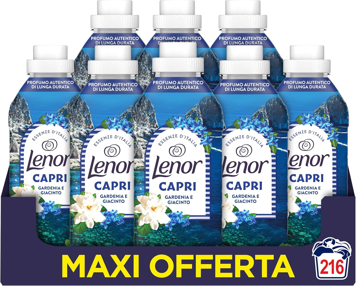 Lenor Essenze D’Italia Capri 216 Lavaggi Ammorbidente Concentrato Offerta