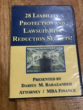 28 LIABILITY PROTECTION & LAWSUIT RISK REDUCTION SECRETS BY DARIUS BARAZANDEH