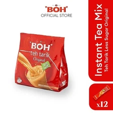 BOH Plantation TEH TARIK Kurang Manis Less Sweet 27g x 12 sachet