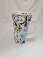 Dunoon Caroline Dadd WORLD OF GIN Tall Large Latte Mug coffee cup vgc