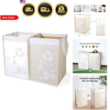 Recycle Waste Bag for Kitchen Home Indoor Recycling Bins Trash Sorting Organizer