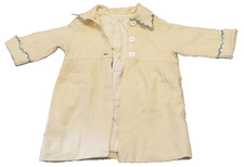 Pale Yellow Wool Toddler Girls Doll Coat Vintage Lined READ