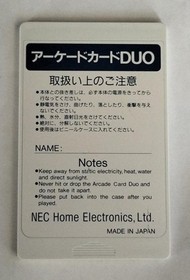 NEC Arcade Card DUO PCE-AC1 PC Engine