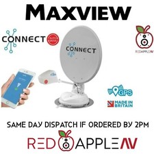 Maxview 65cm Auto Skew Connect Satellite Dish Twin LNB Caravan Motorhome TV