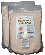 Sun Star Organics Himalayan Pink Salt 5 lbs (2-Pack) - Pure & Mineral-Rich