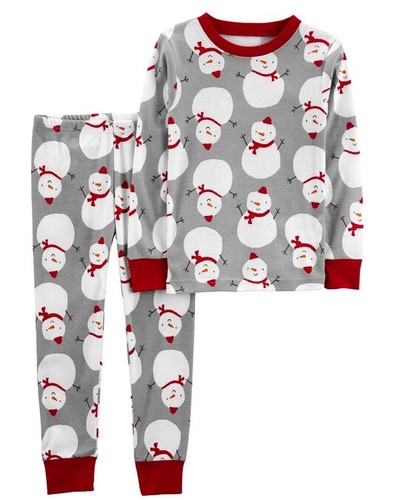 NWT 14 carters boys girls unisex family pajamas christmas MATCHing snowman