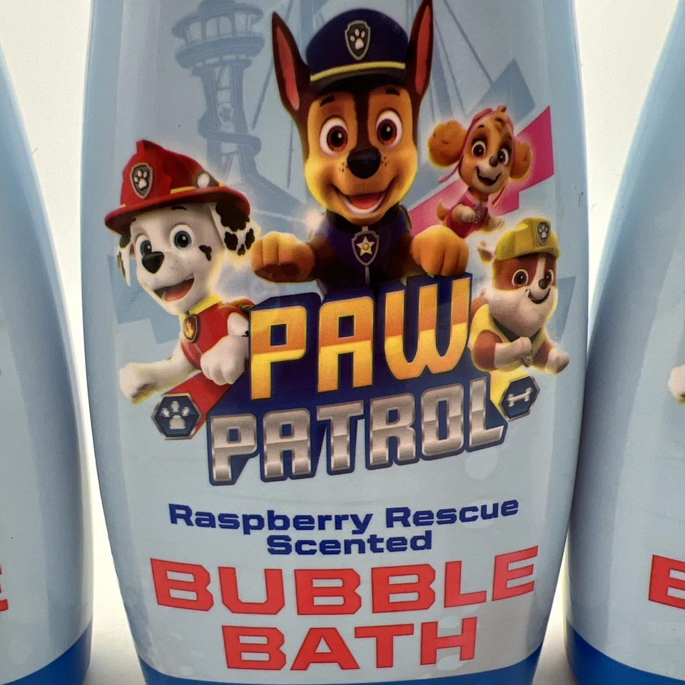 3 Pack Nickelodeon Paw Patrol Bubble Bath 24 fl oz Raspberry Rescue Scented New - Image 2 of 4