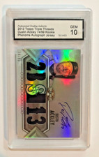 Graded 2012 Topps Triple Threads Dustin Ackley Phenoms Auto Jersey Rookie Card
