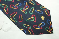 SALONE NAUTICO INTERNAZIONALE DI GENOVA Silk tie Made in Italy F73423