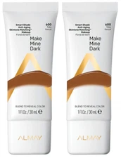 Almay Smart Shade Anti-Aging Skin Tone, Make Mine Dark, 1 Oz (2 Pack)